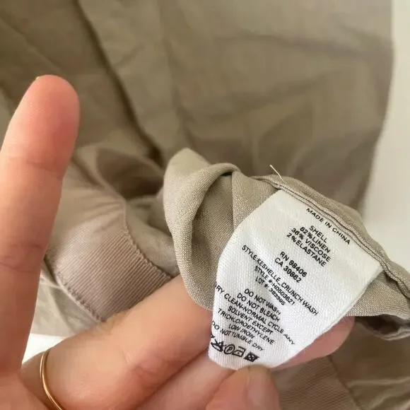 Theory Keshelle Back Lace Up Dress in Beige Size 6 - Picture 9 of 9